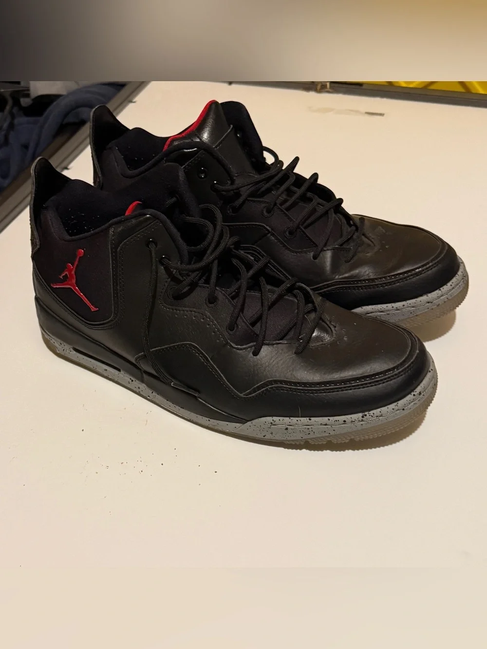 Nike Jordan Courtside 23 Black Gym Red Particle Grey Size 13